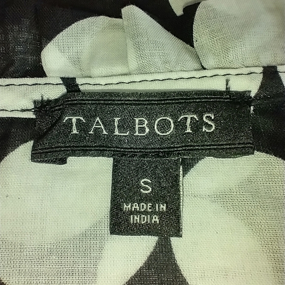 TALBOTS POLKA DOT COTTON BLOUSE NWOT - Picture 7 of 7